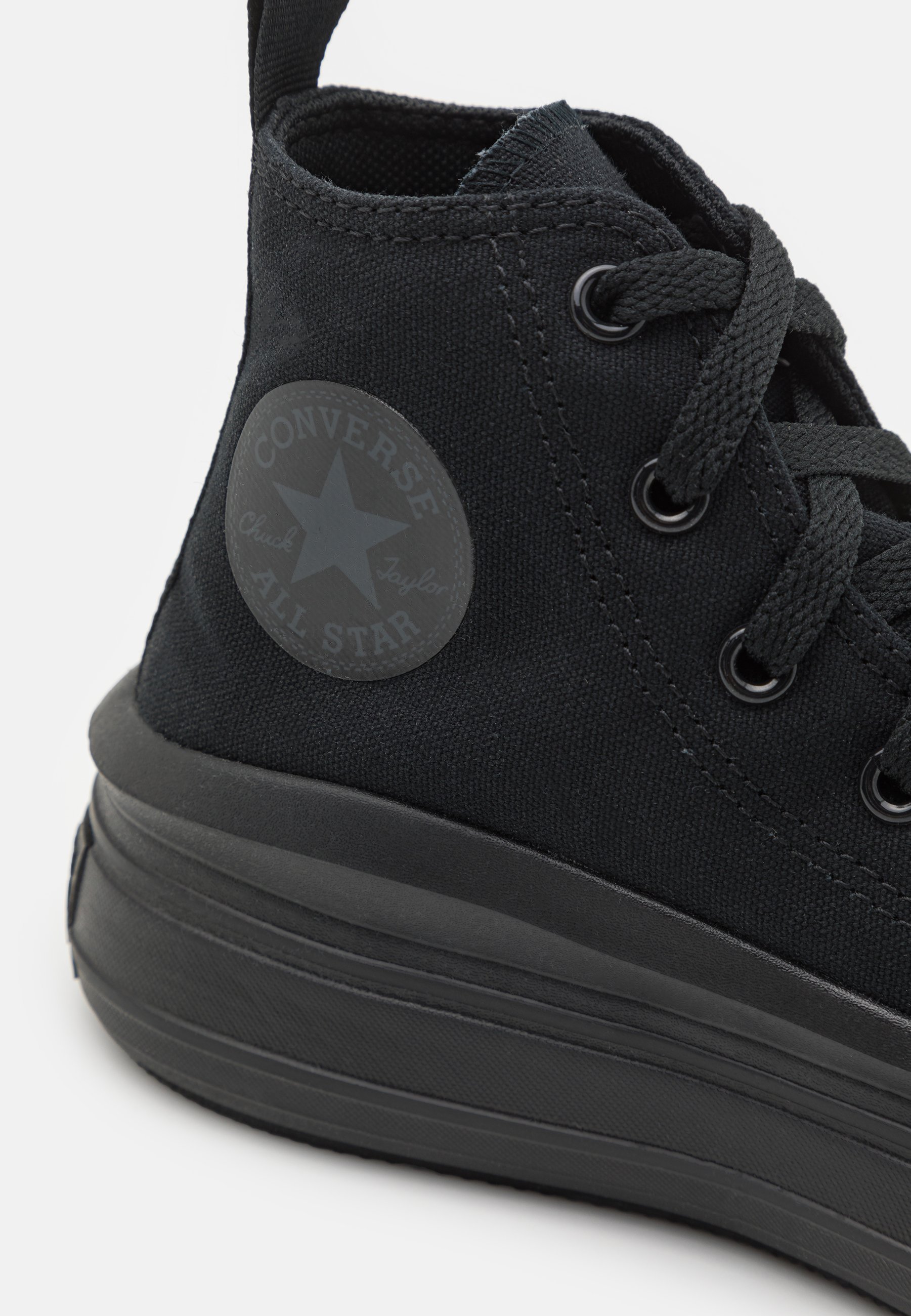 Converse CHUCK TAYLOR ALL STAR MOVE PLATFORM UNISEX - Hoge sneakers - zwart/donker rookgrijs
