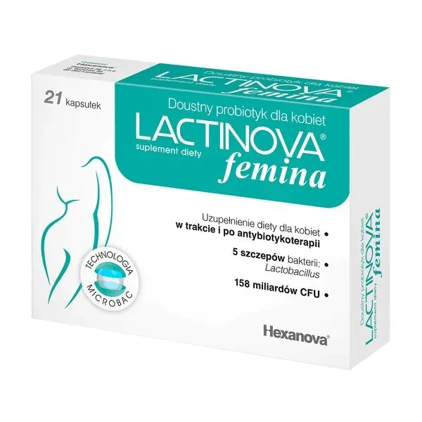 Lactinova Femina Doustny probiotyk dla kobiet kapsułki