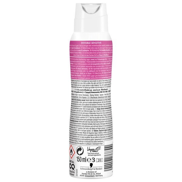 Fa Invisible Sensitive antiperspirant sprej 150 ml