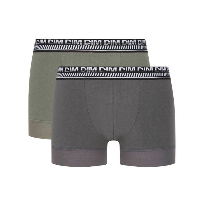 Paquete de 2 bóxers de algodón 3D Flex Stay and Fit
