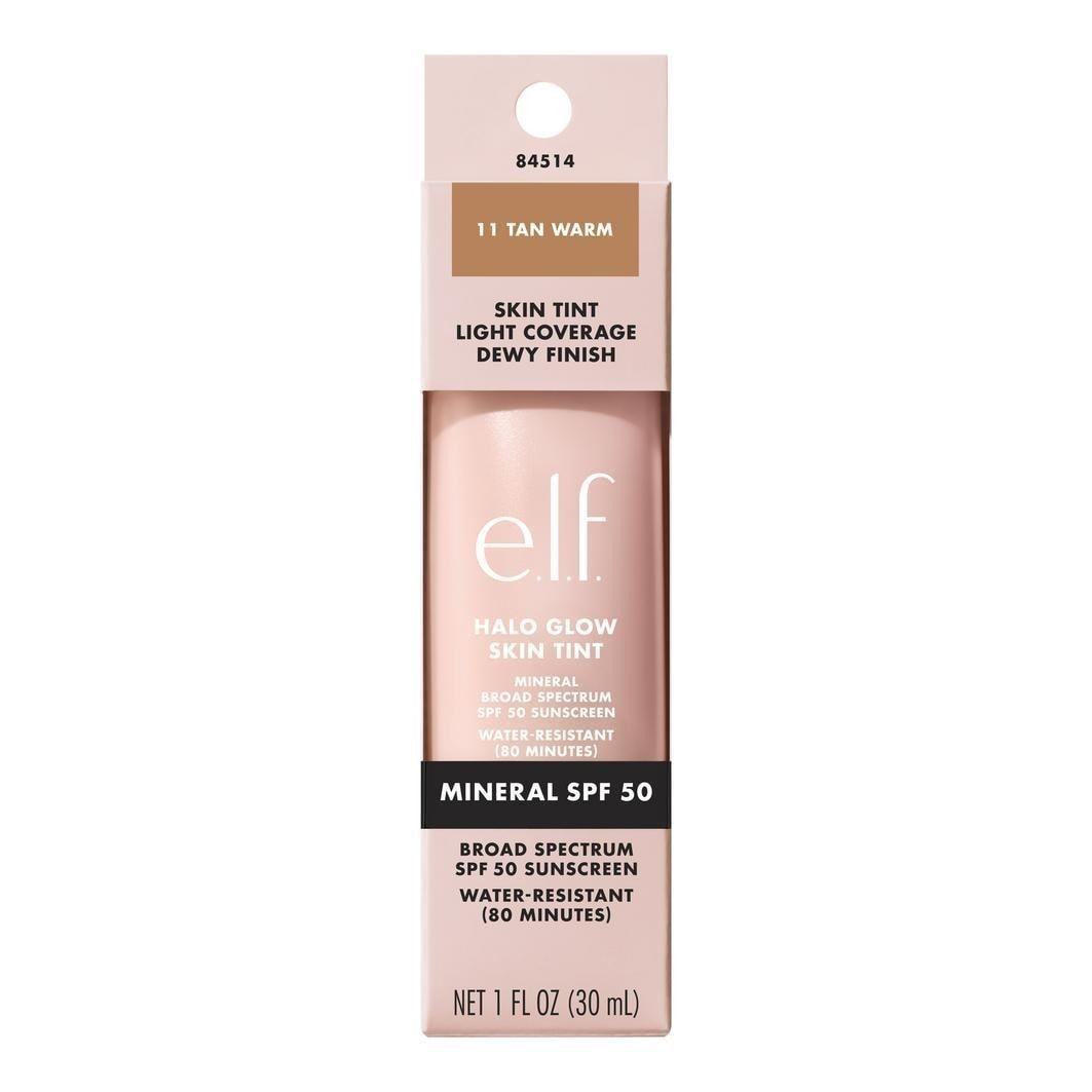 „elf Cosmetics“ makiažo pagrindas „Halo Glow Skin Atspalvis“ SPF50 – 30 ml