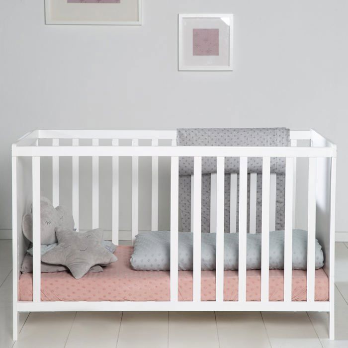 2-in-1 Co-Sleeping Baby Cot - 60 x 130 cm - ROBA - White