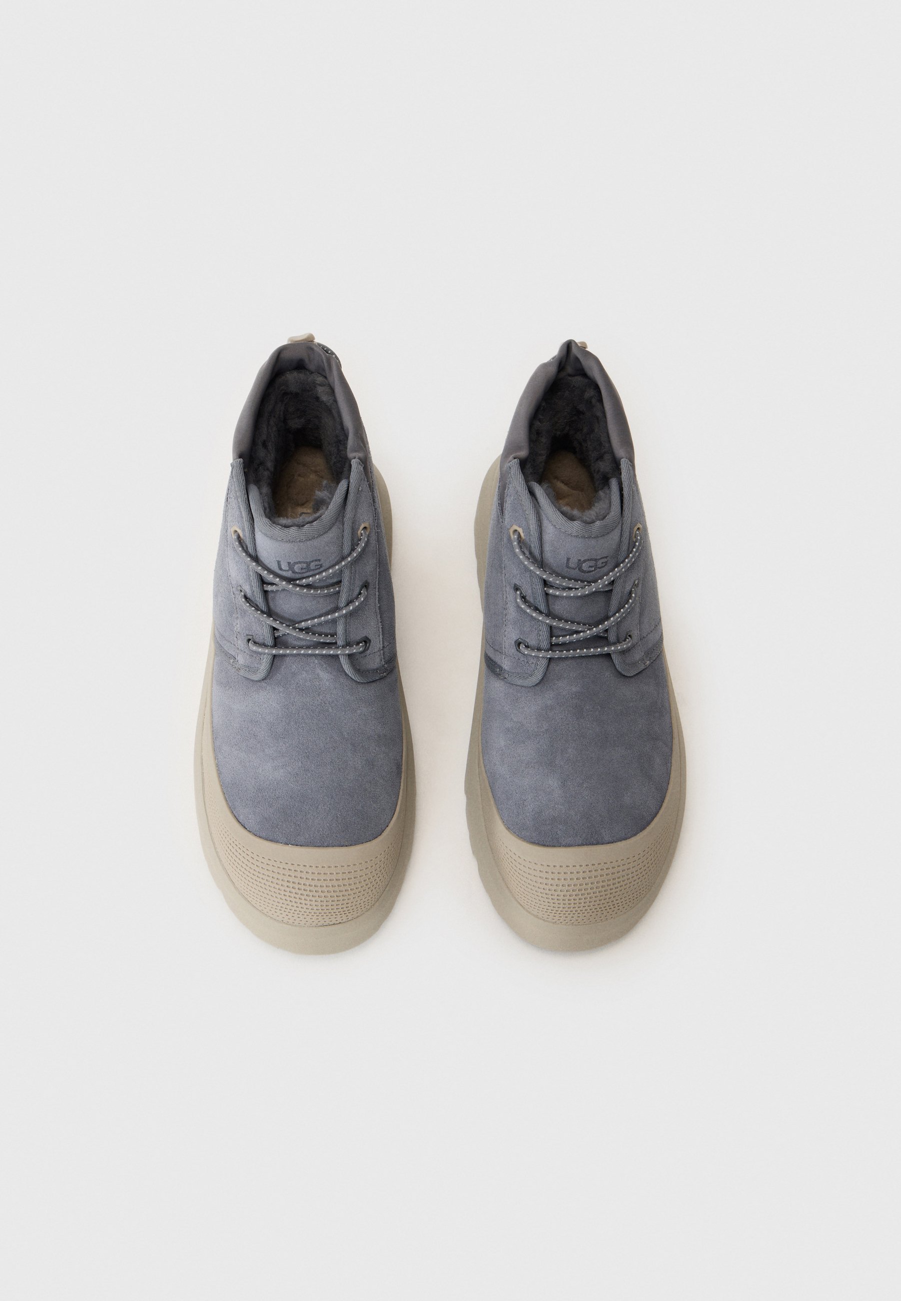UGG NEUMEL UNISEX - Stivaletti stringati - ossidiana/ciottolo