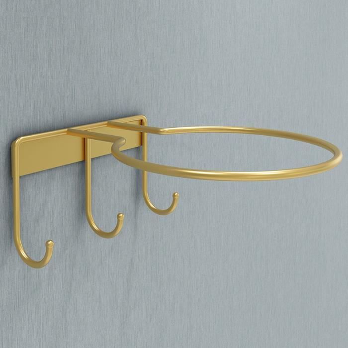 Wall-mounted storage rack - KIAOTIME - Basketball hoop - Metal - Yellow - 6.25 inches
