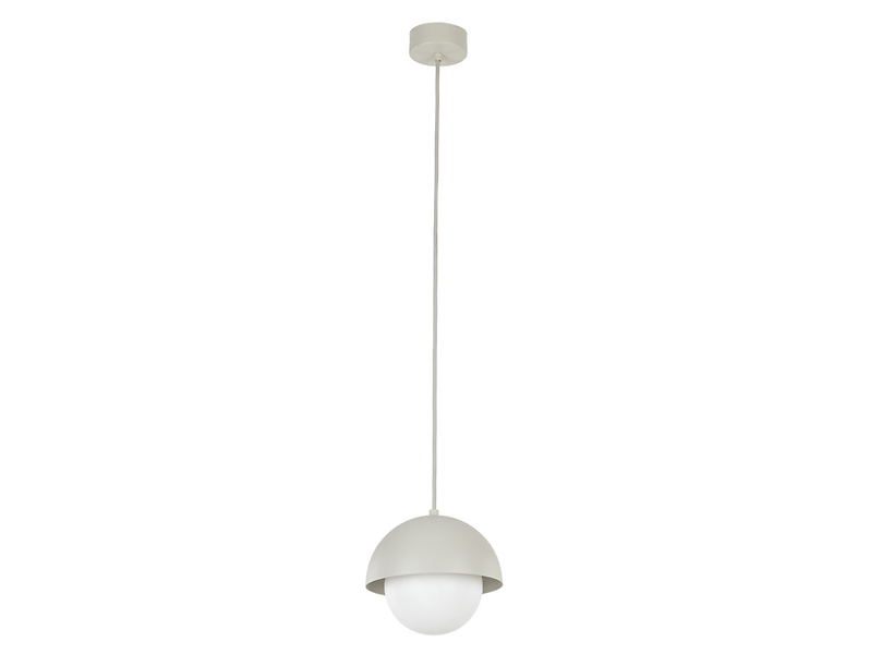Lampa wisząca Bono 150 cm szklana beżowo-biała
