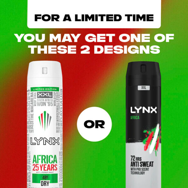 Lynx antiperspirant deodorant aerosol 250ml