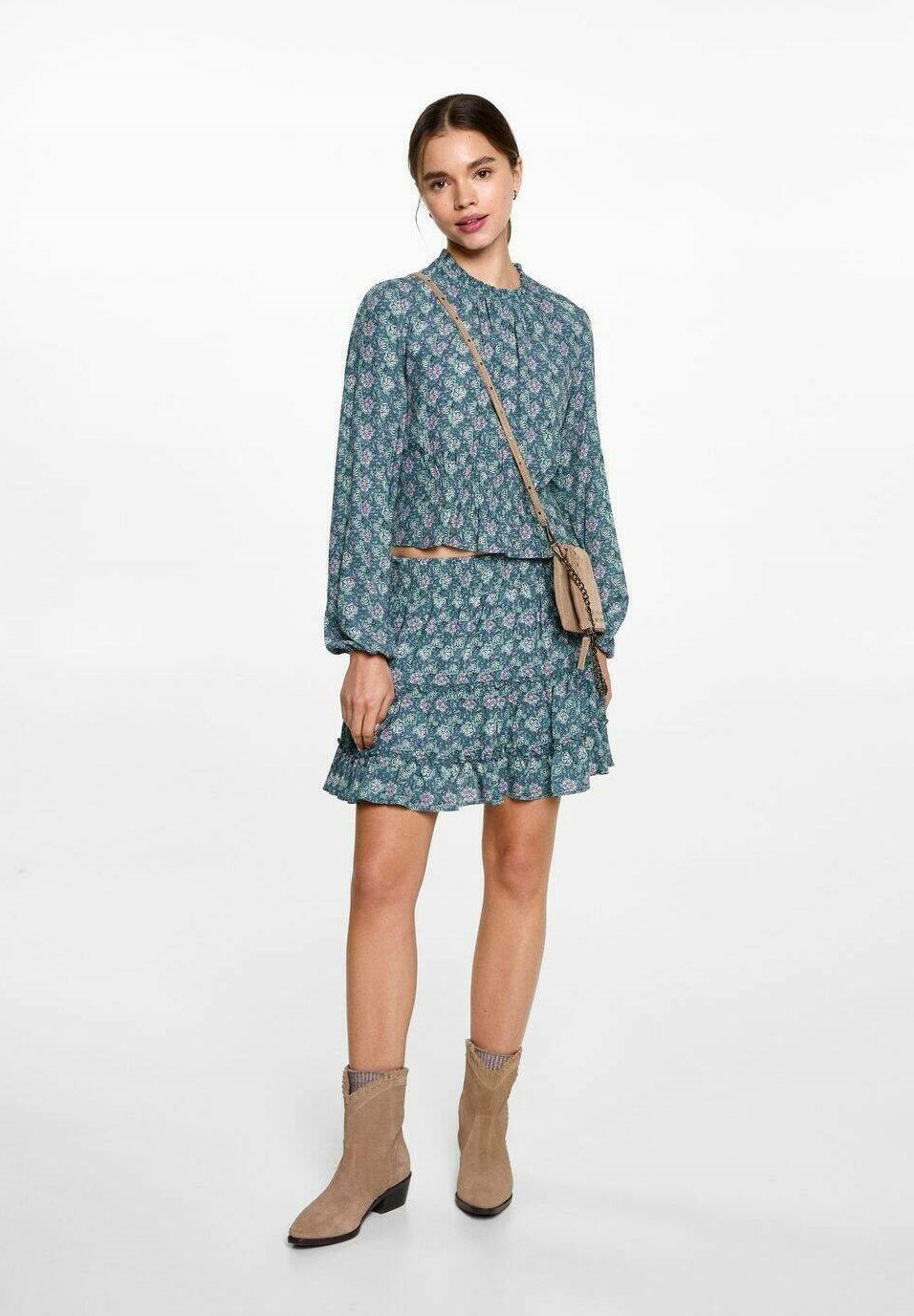 Jupe trapèze Mango Kids - menthe