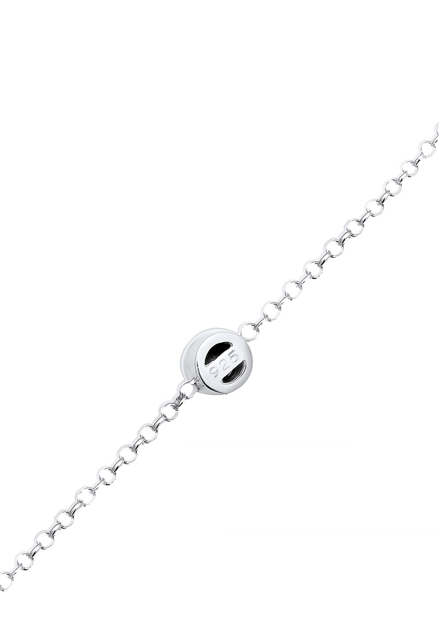 Elli Pendentif solitaire pour Femmes Basique avec des cristaux de verre en argent sterling 925