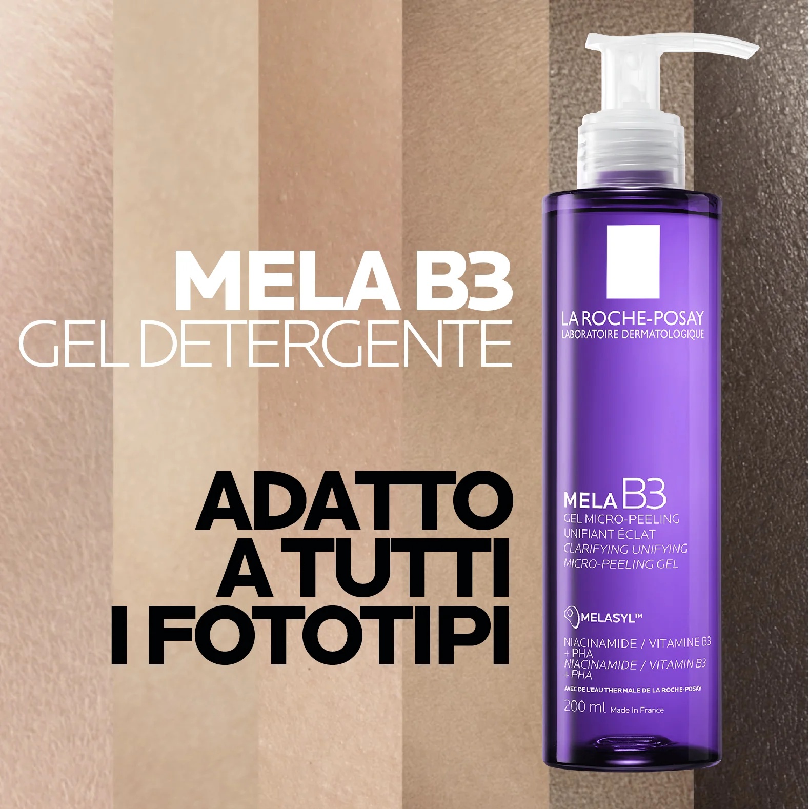 LA ROCHE POSAY Gel limpiador La Roche Posay Apple B3 200 ml microexfoliante contra imperfecciones