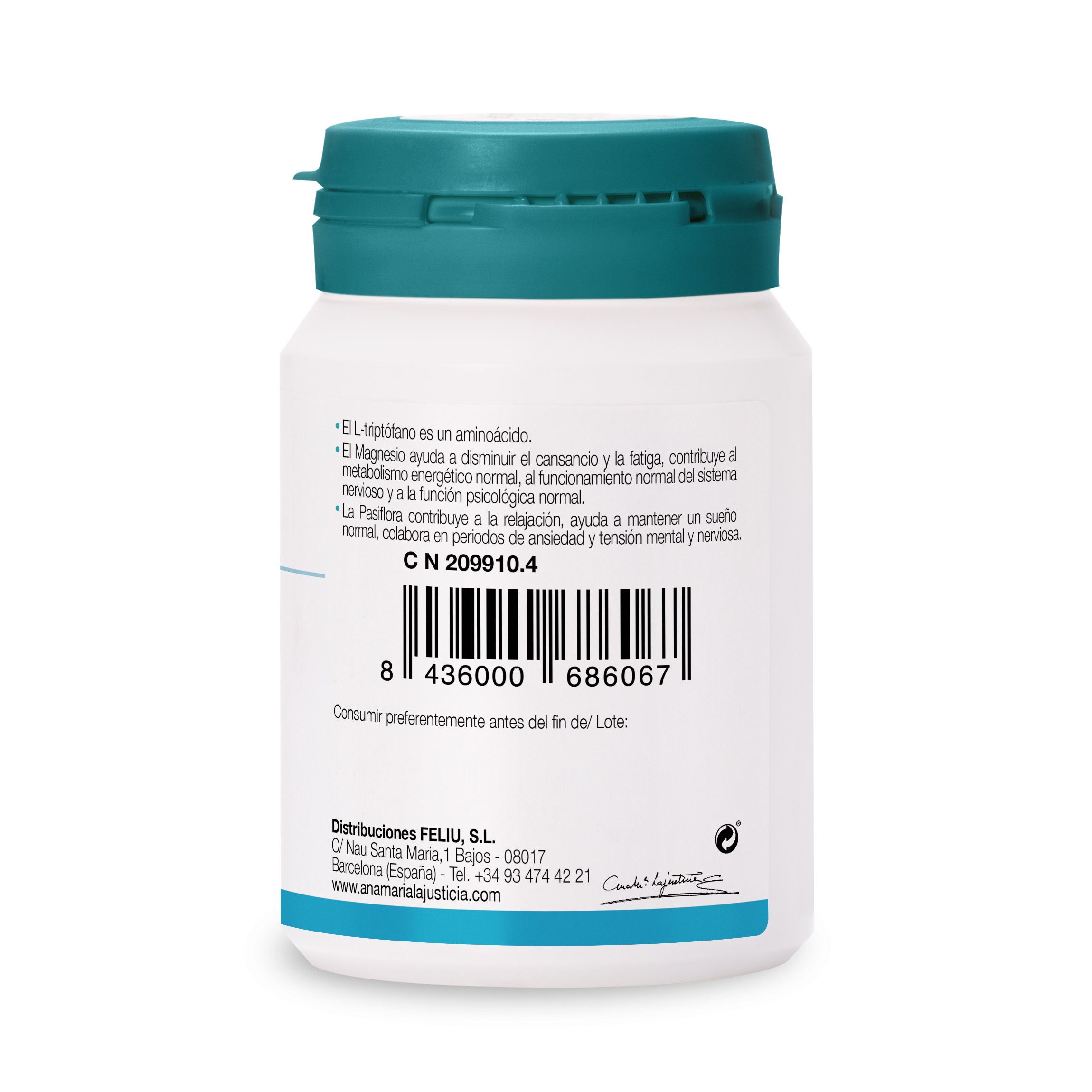 Triptofanas su GABA, pasiflora ir magniu Vitaminai ir mineralai