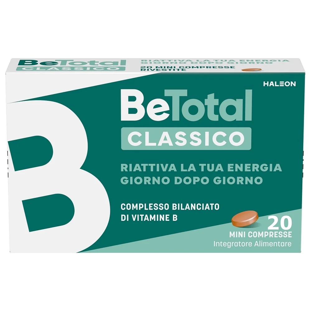 BE-TOTAL Complément alimentaire Be-Total Complexe équilibré de vitamines B 20 comprimés Vitamine B, B3 Vitamine B12 Acide folique Énergie pour adultes