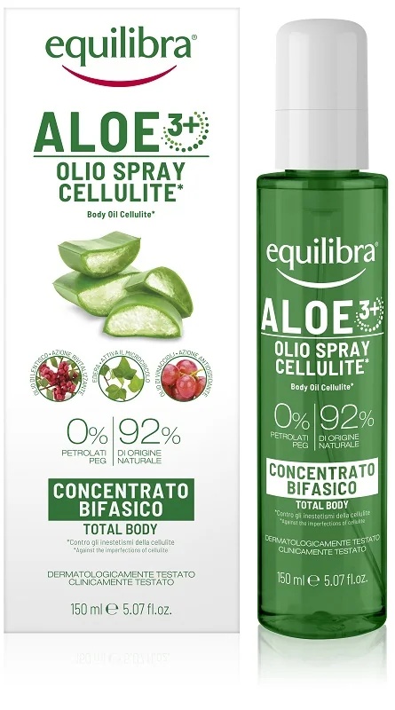 EQUILIBRA Equilibra Aloe αντικυτταριτιδικό λάδι σώματος 150 ml Αντικυτταριτιδική δράση