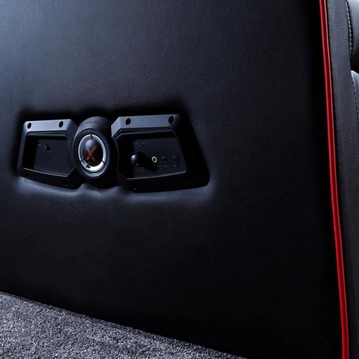 Sedia da gaming per bambini X-Rocker Shift Luxe JR - Stereo 2.1 con subwoofer e vano portaoggetti, nera