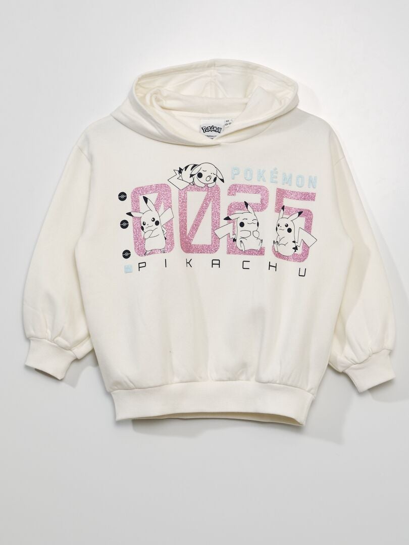 Bluza z kapturem Pokemon z polaru – BIAŁA