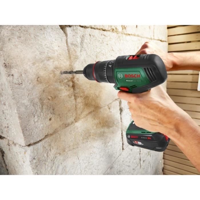 Taladro percutor AdvancedImpact - 18V-80 - 2 baterías de 2,5 Ah - Portabrocas metálico de 13 mm - Inalámbrico