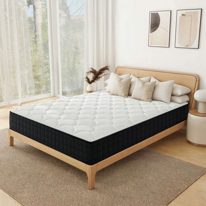 Colchón de 90x200 cm | Grosor: 12 cm | Individual | Confort equilibrado | Certificado Oeko-TEX