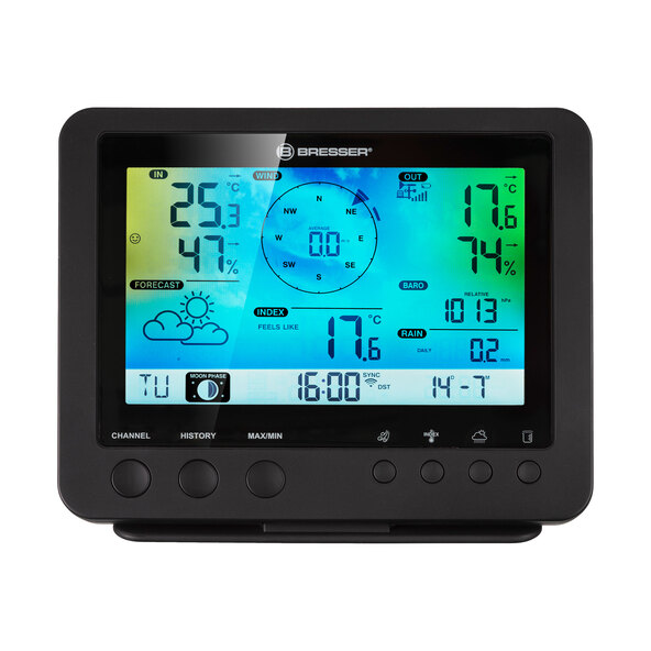 5-in-1 Wi-Fi color weather center, horizontal