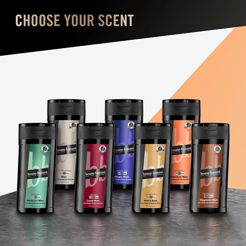 Bruno Banani Absolute Man Gel de Banho Refrescante 3 em 1