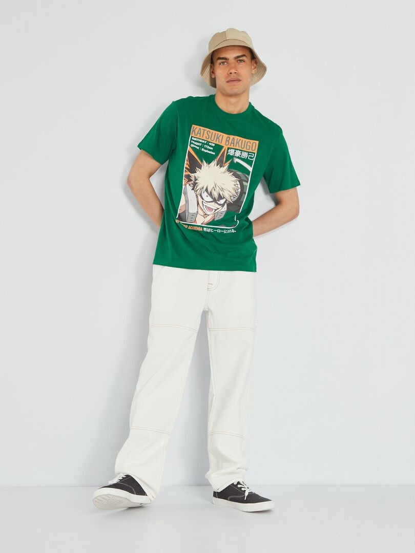 Camiseta 'My Hero Academia' - VERDE