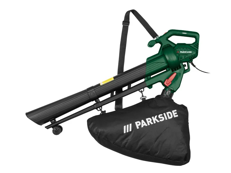 Soprador/Aspirador de Folhas Elétrico 3 em 1 PARKSIDE® PLS 2600 B2, 2600 W, 3 em 1