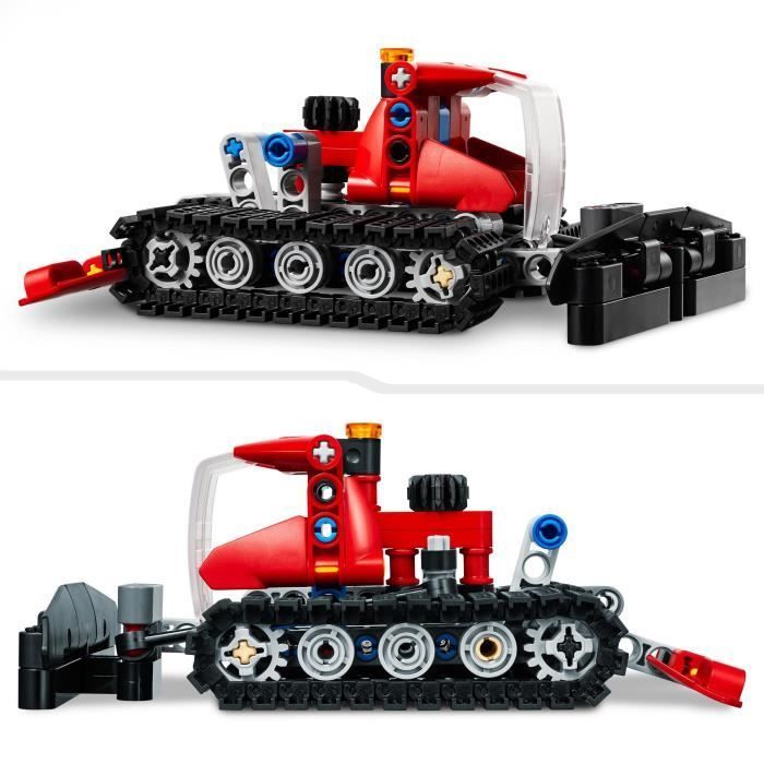 LEGO® Technic 42148 Battitore da neve, giocattolo da costruzione 2 in 1 con motoslitta, veicolo modello