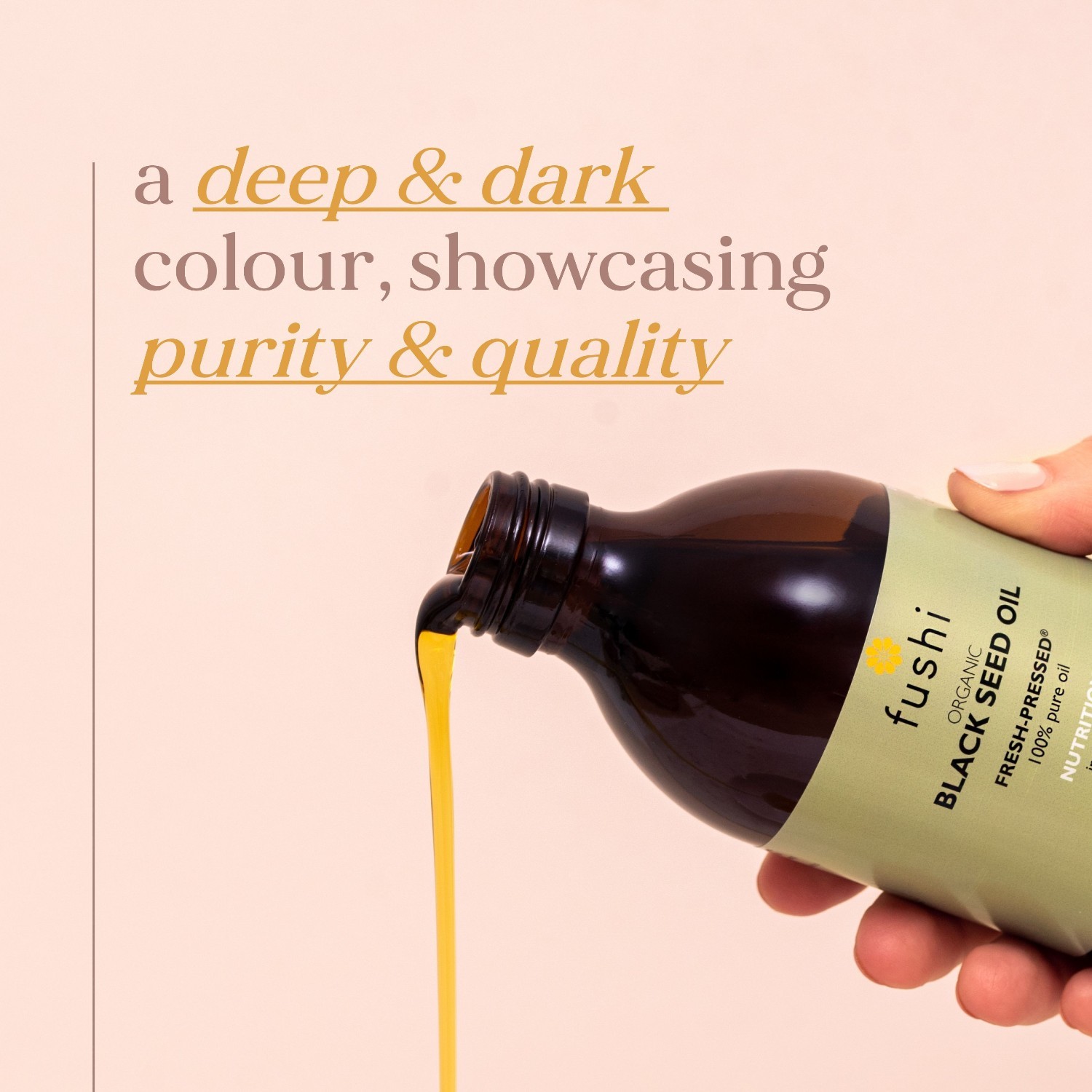Fushi Organický telový olej s čiernym rascom - 250 ml