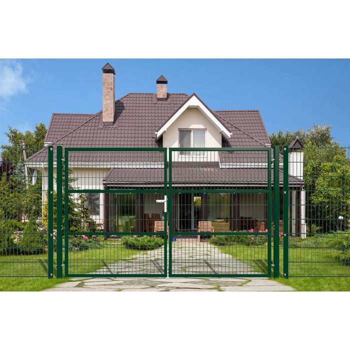 Puerta batiente de malla - Casanoov - RAZO - 3 m de altura (180 cm) - Verde - Acero