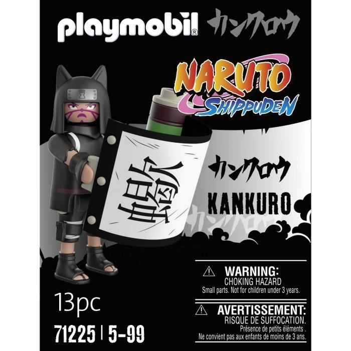 PLAYMOBIL 71225 Kankuro, Figurine Naruto Shippuden, Dès 5 ans