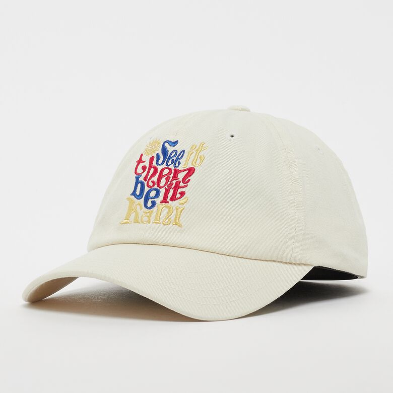 Cappellino intrecciato con logo effetto invecchiato