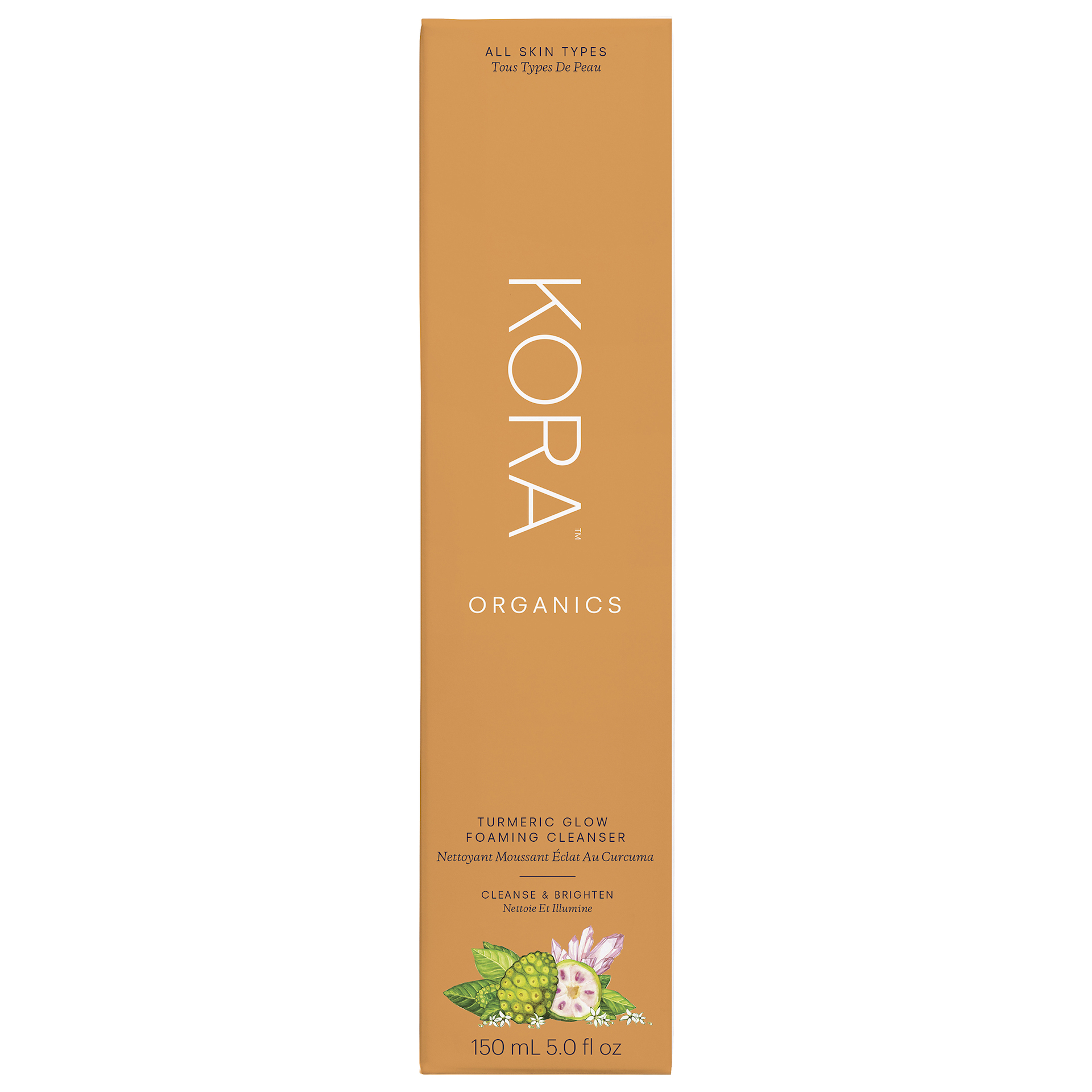 Αφρώδες τζελ καθαρισμού προσώπου με κουρκουμά 150 ml - Kora Organics