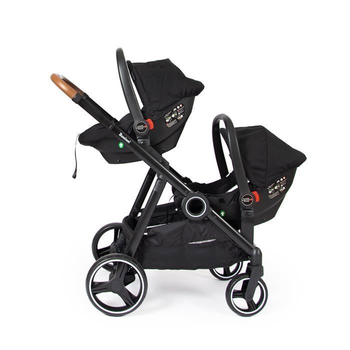 Baninni i-Size Siège d'Auto Groupe 0+ Luiz Noir + Adapteurs
