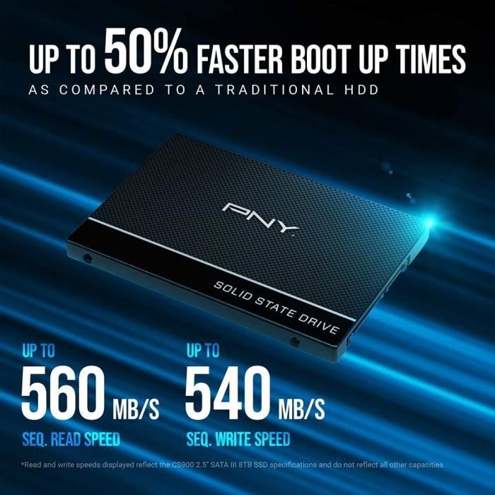 PNY - CS900 SATA - SSD interne - 2,5
