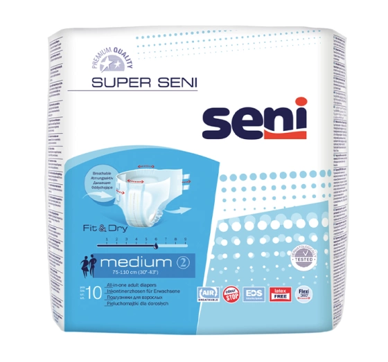 Seni Super Seni pieluchomajtki rozmiar M 10 sztuk