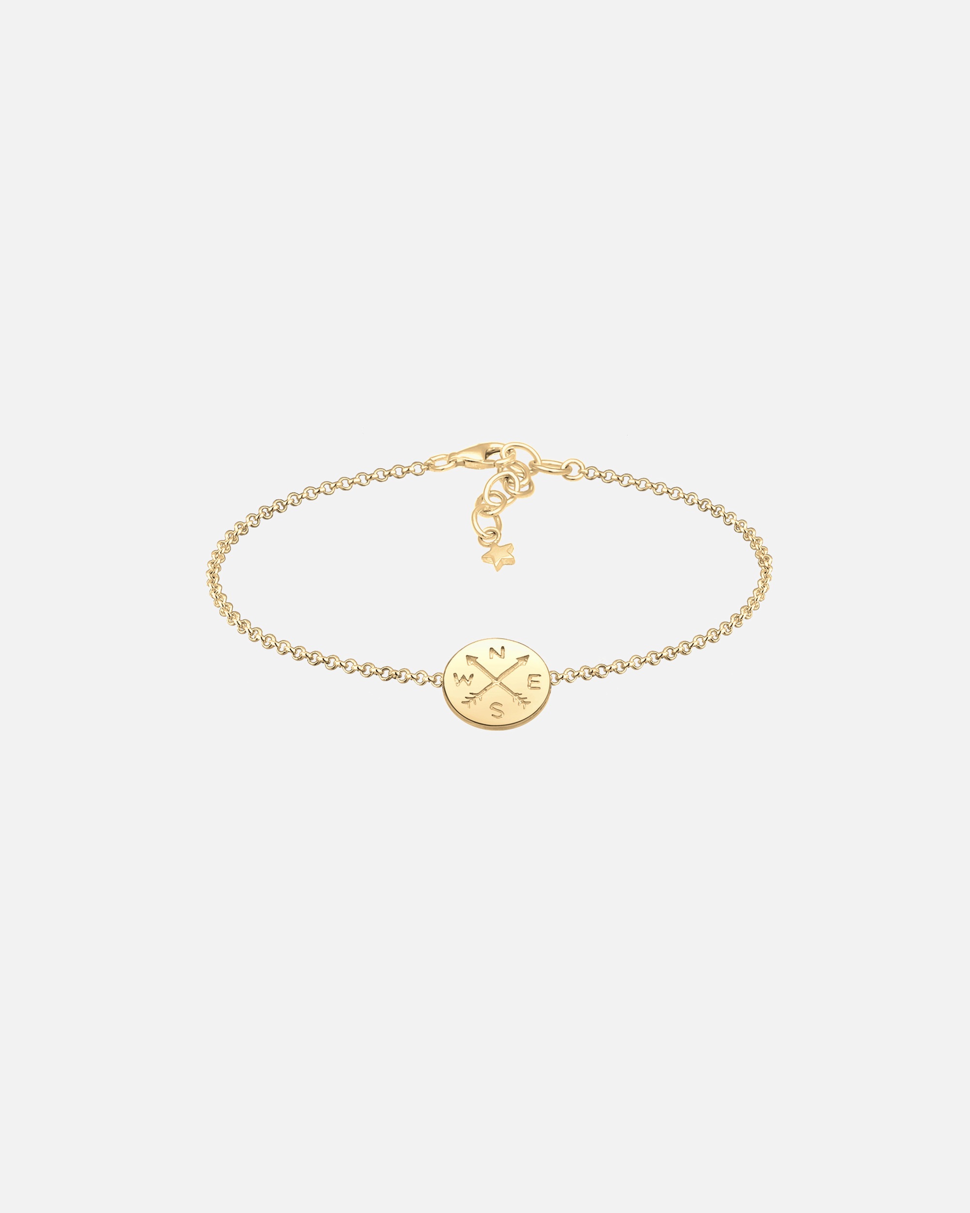 Elli Femmes compas Wanderlust talisman en argent sterling 925
