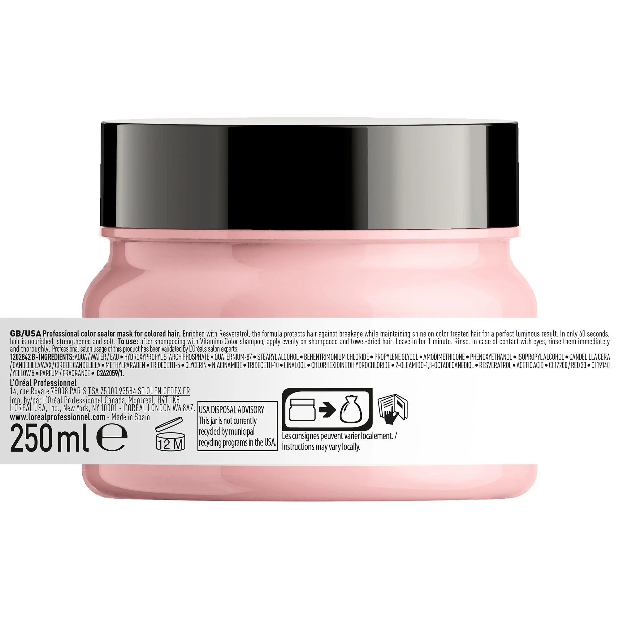 SERIE EXPERT New Vitamino Color Mask - Maschera Protezione Colore Capelli