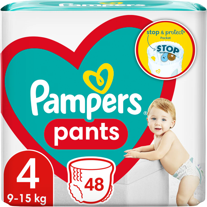 Fraldas descartáveis Pampers Pants tamanho 4