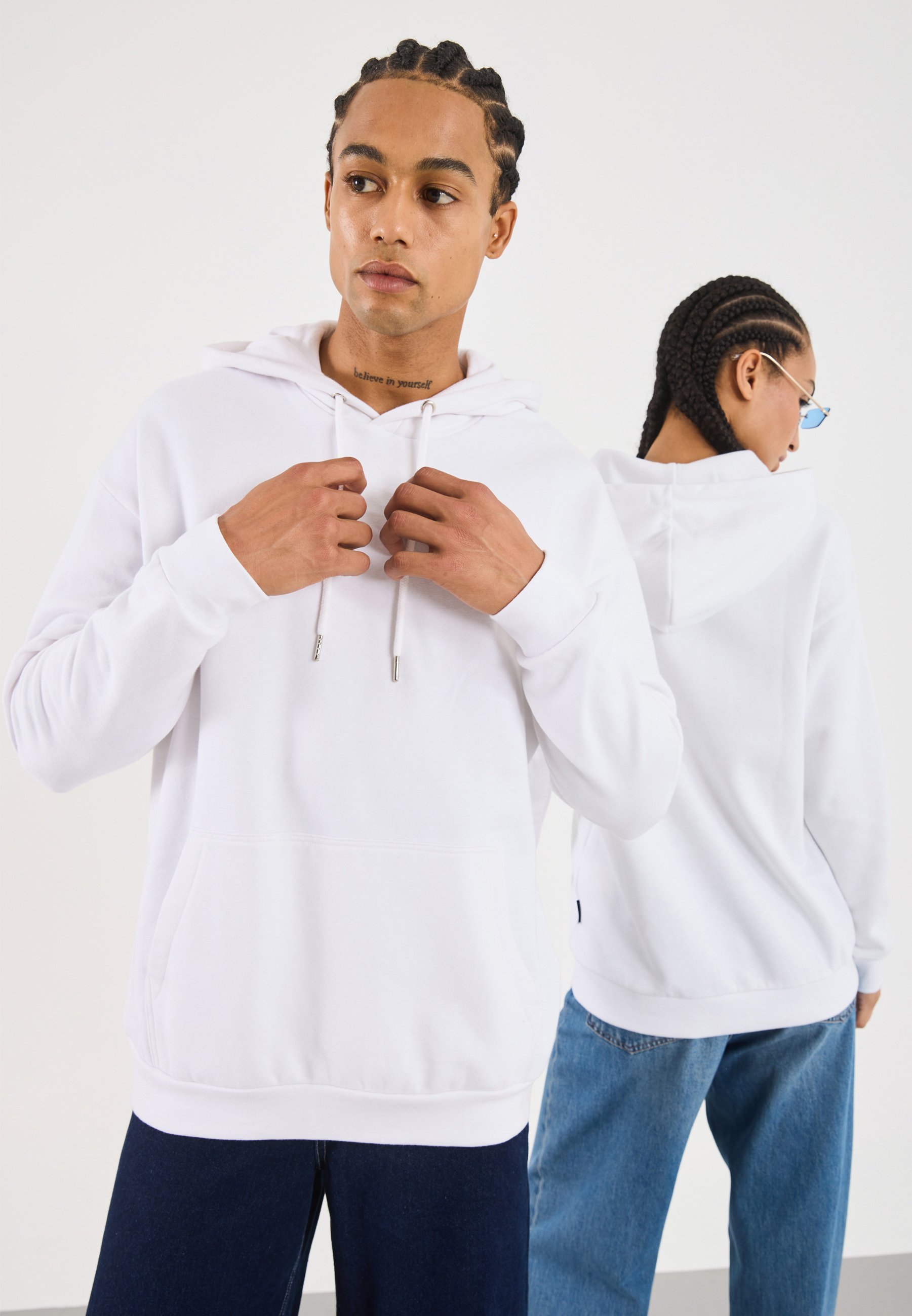 YOURTURN UNISEX - Hoodie - wit