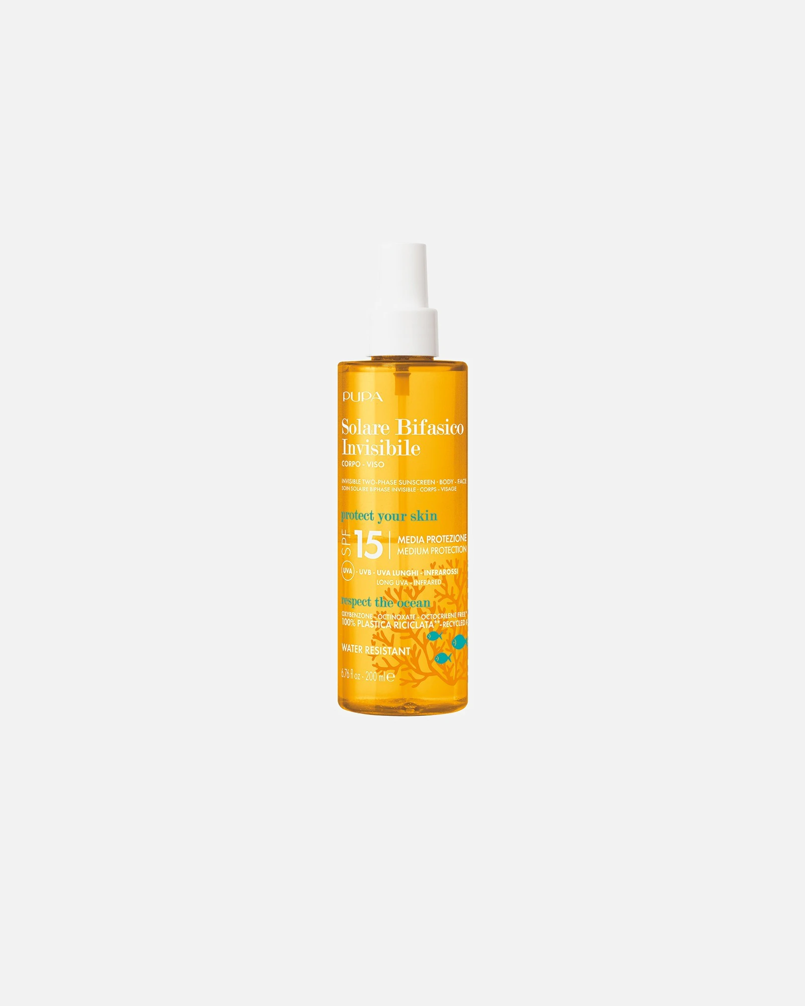 PUPA Milano SOIN SOLAIRE BIPHASE INVISIBLE SPF 15