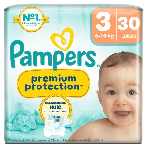 Pampers Premium Protection pelene veličine 3 (6-10 kg), 30 komada