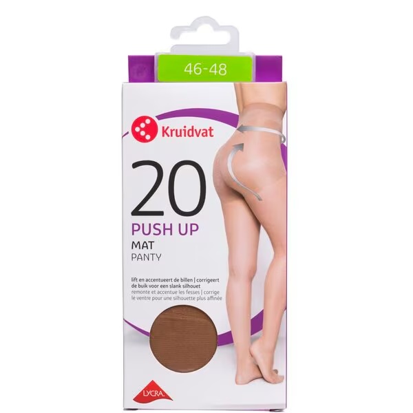 Kruidvat Push Up Mat 20 denų kelnaitės<br>smėlinės spalvos, 46-48 dydis