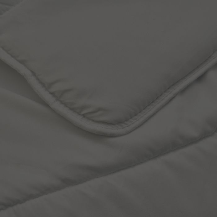 Couette Tempérée Cocooning 140x200cm pour Lit 90x190 - Enveloppe Ultra Douce Édredon 350g/m² Fabriqué en France - Gris - BLEU CALIN