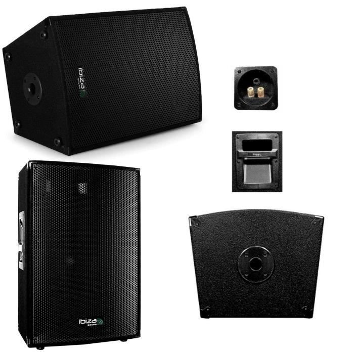 Total Ibiza Sound 1680W PA System Package: 2 x 3-way speakers (2 x 600W) - 2 x 240W ventilated amplifier - Cables included - Ideal for function rooms, bars, and clubs