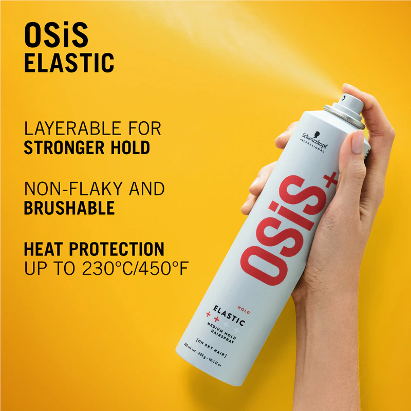 Spray de cabelo Schwarzkopf Professional Osis+ Elastic de fixação média