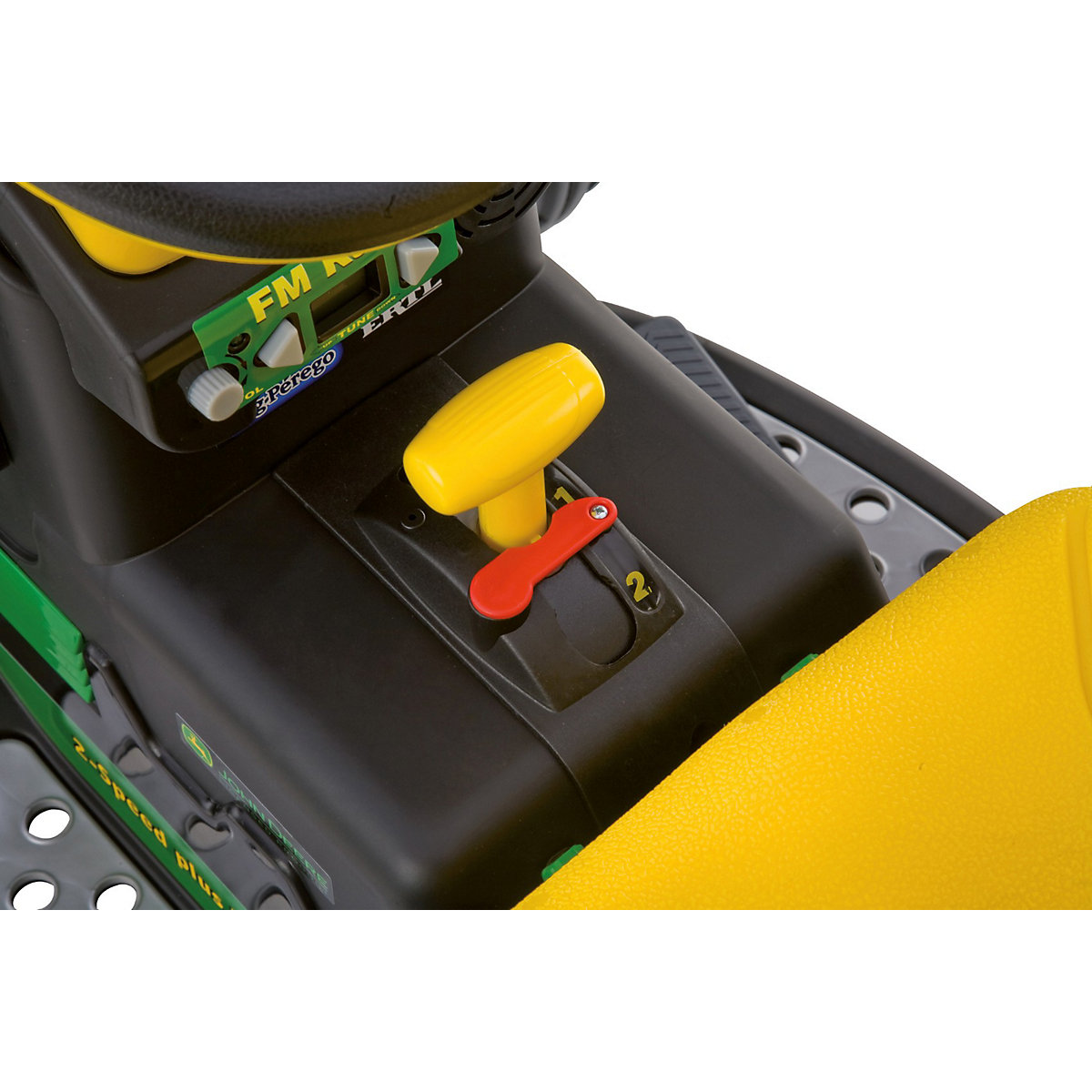 Elektrisch voertuig van John Deere met aanhanger 12V