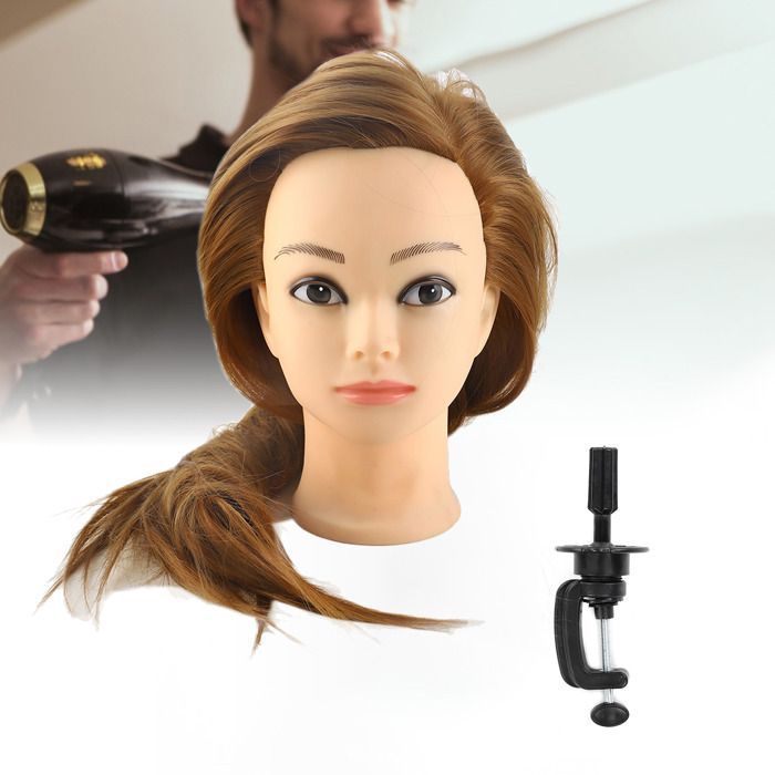 SALALIS tête de poupée de cosmétologie Tête de Mannequin d'entraînement, poupée de cosmétologie, tête hygiene cheveux