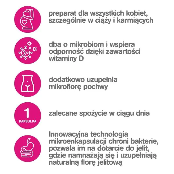 Estabiom Mama, Preparat dla kobiet, szczególnie wokresie ciąży ikarmienia piersią, Kapsułki