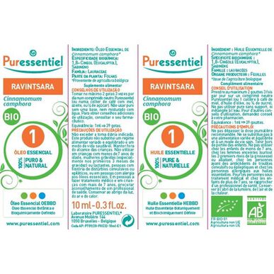 Puressentiel Biologische Ravintsara Etherische Olie 10 ml