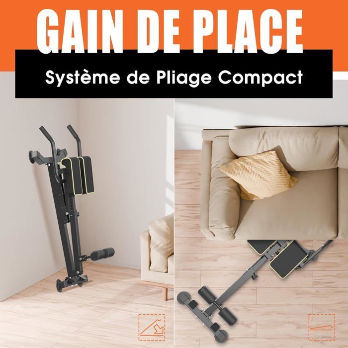 DH FitLife 5-en-1 Hyperextension Chaise Romaine pour Entraînement Abdominal et Lombaire, Réglable jusqu'à 150 kg