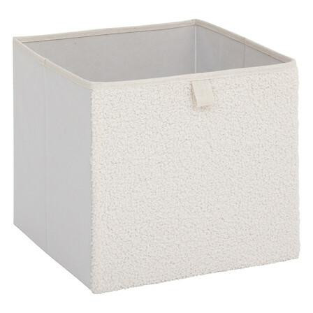 POJEMNIK DO PRZECHOWYWANIA Boucle 31x31x31 cm biały