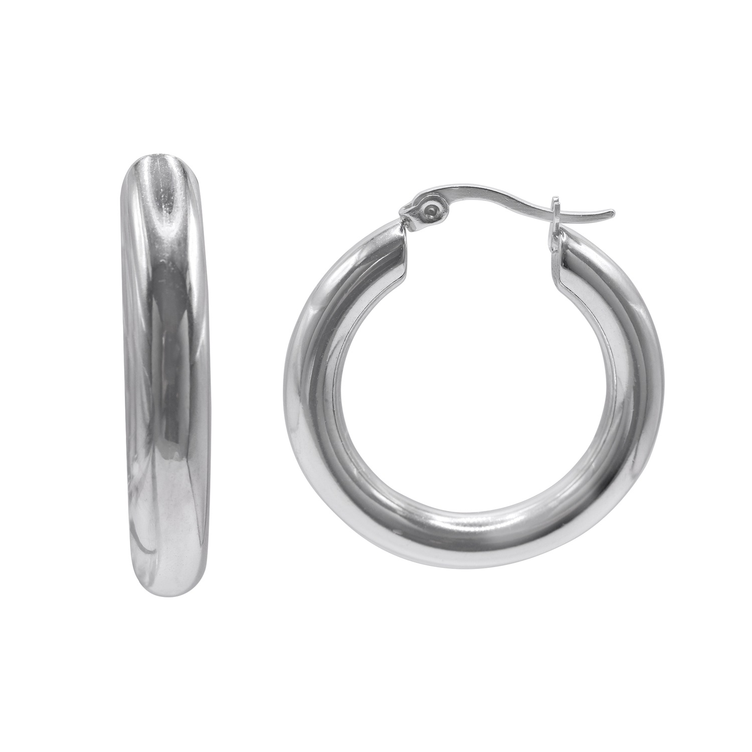 Heideman Boucles d'oreilles Audney couleur argentée polie